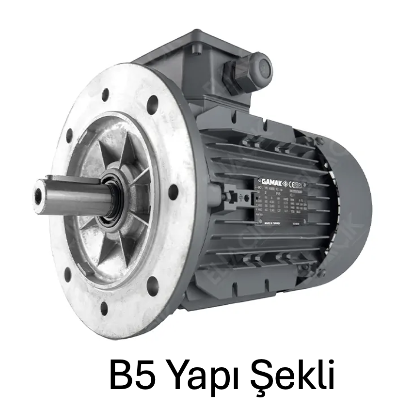 0,55 kW 1500 Devir Elektrik Motoru B3 IE2